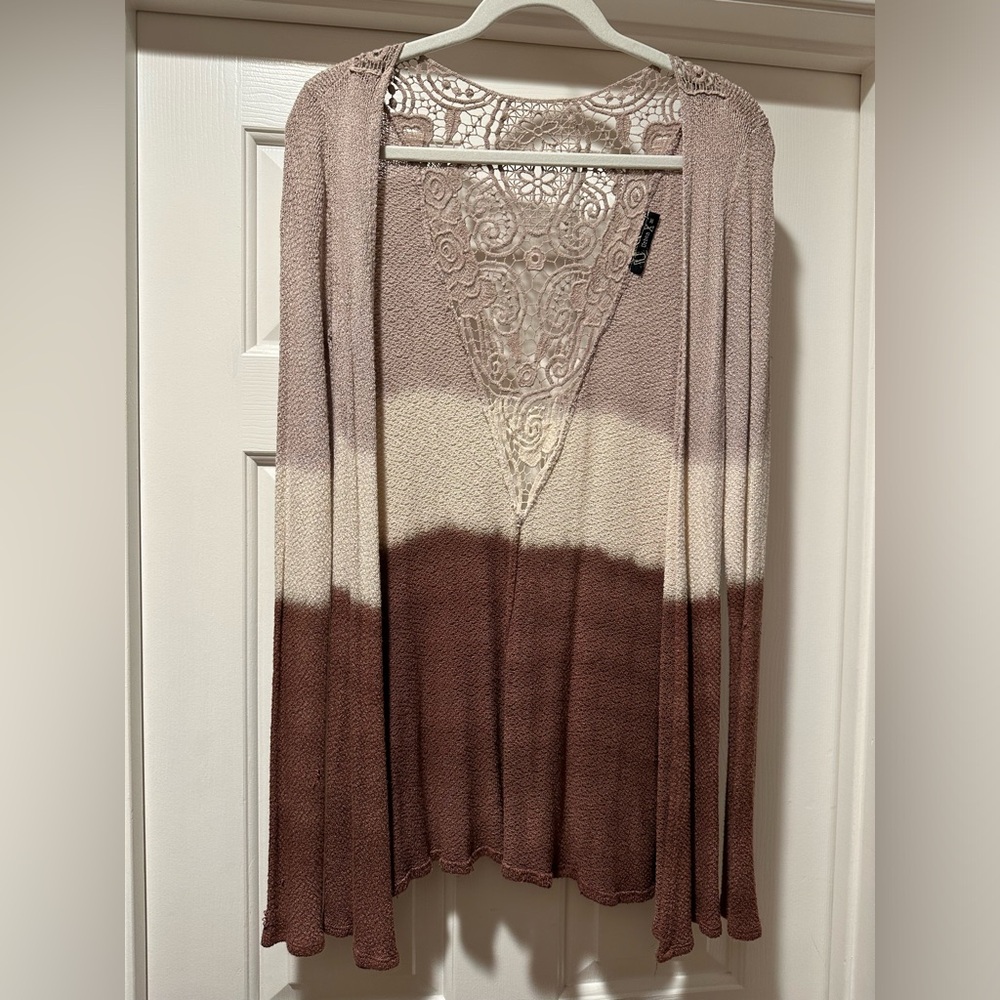 UrbanX Brown/Ombre Cardigan Size Medium